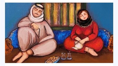 كان يعيش ملك متزوج لمدة عشر سنوات